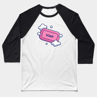 Soap Bar With Foam Cartoon Baseball T-Shirt